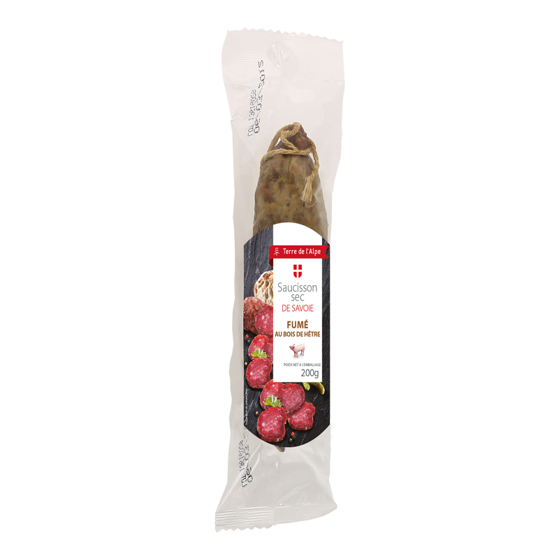 TERRE DE L'ALPE Saucisson sec de Savoie Fumé - 200g